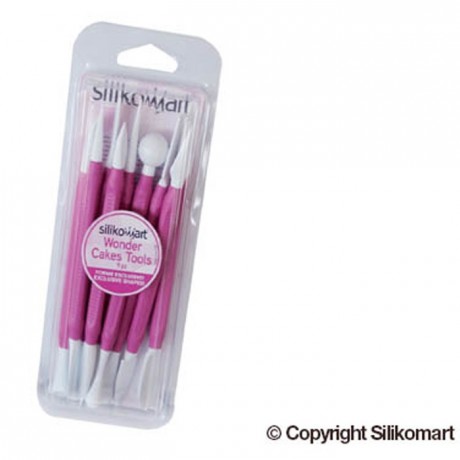 Ebauchoirs double à pâte à sucre 9 pièces