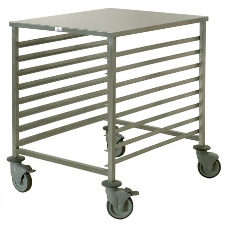 8-shelf low trolley 600 x 800 mm