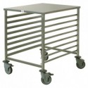 8-shelf low trolley 600 x 800 mm