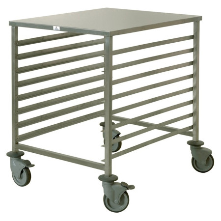 8-shelf low trolley 600 x 800 mm