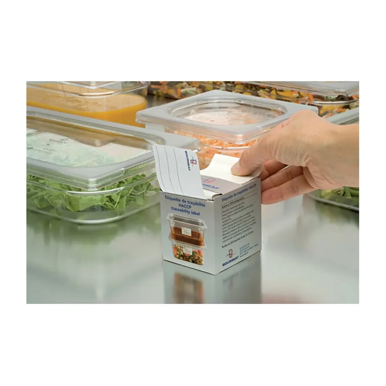 Etiquette HACCP hydrosoluble 71 x 51 mm (lot de 250)