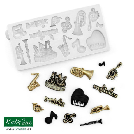 Katy Sue Music Set Silicone Mold
