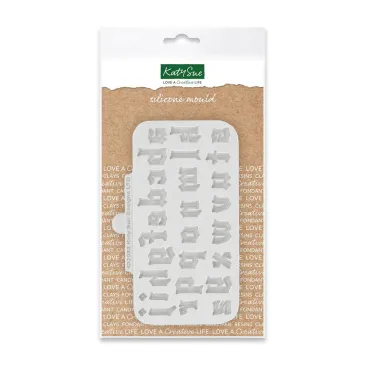 Moule silicone Katy Sue alphabet minuscule de police gothique