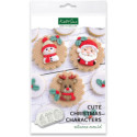Moule silicone Katy Sue personnages de Noël mignons