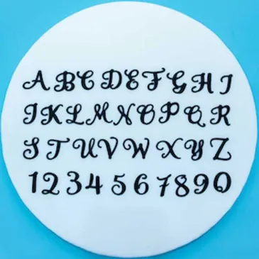 Découpoir FMM Swirly Alphabet & Number
