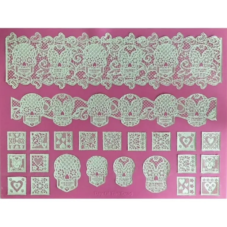 Tapis silicone dentelle Cake Lace Jour des morts