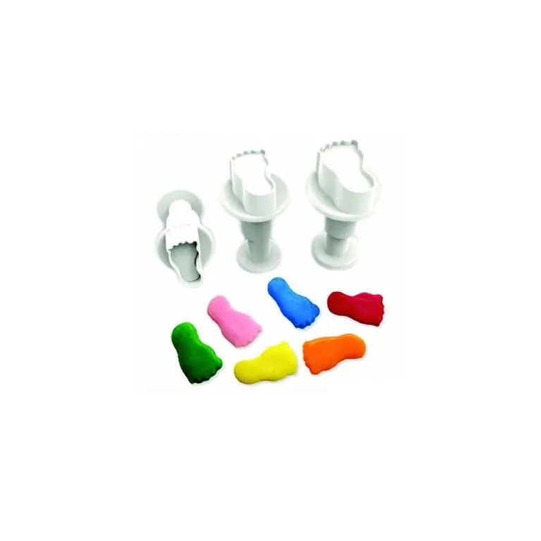 Découpoir poussoir Dekofee pieds (lot de 3)