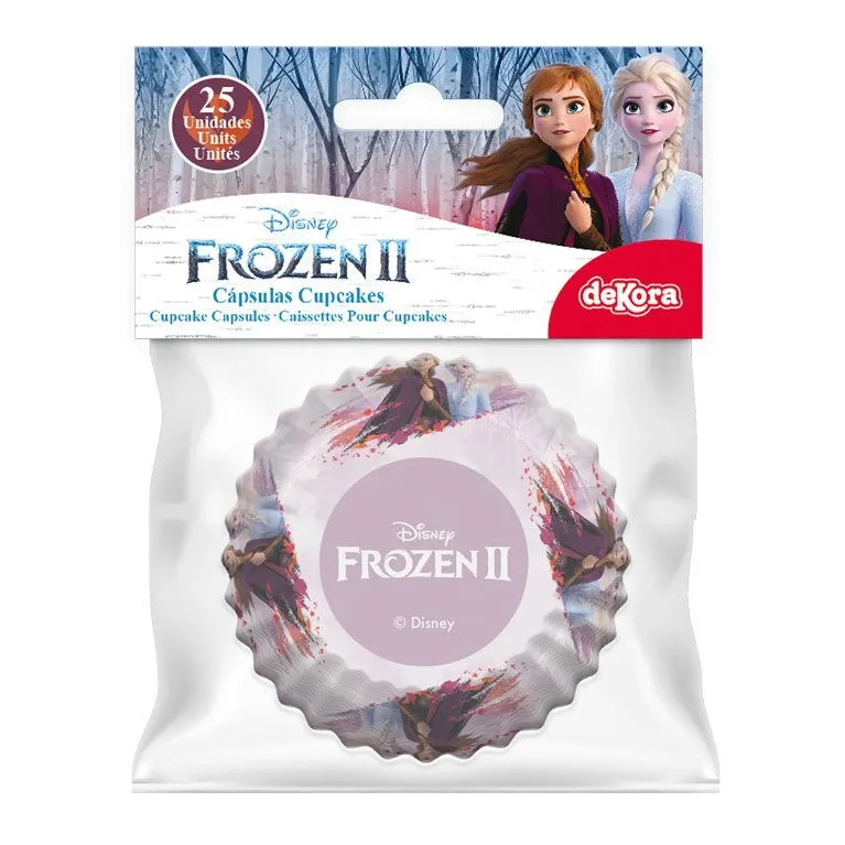 Caissettes à cupcakes Dekora Frozen 2 (lot de 25)