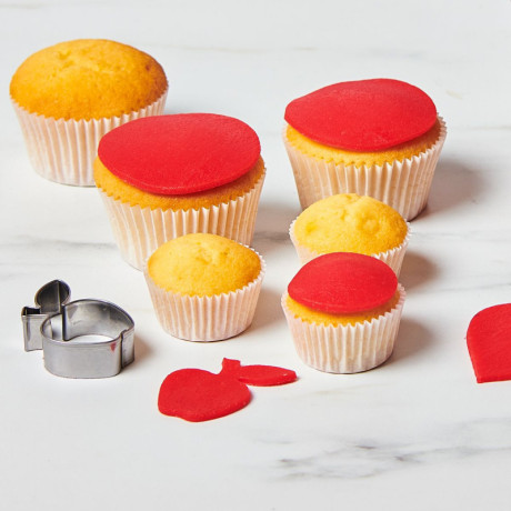 Pâte d’amande étalée en disque FunCakes rouge 400 g