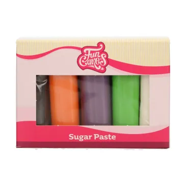 FunCakes Sugar Paste Kit Halloween Colors 5 x 100 g