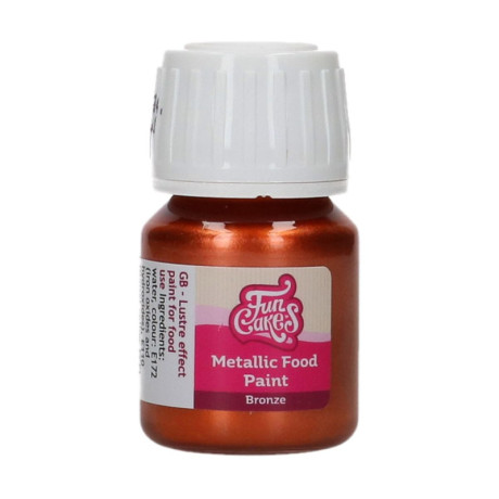 Peinture Alimentaire FunCakes Bronze 30 ml