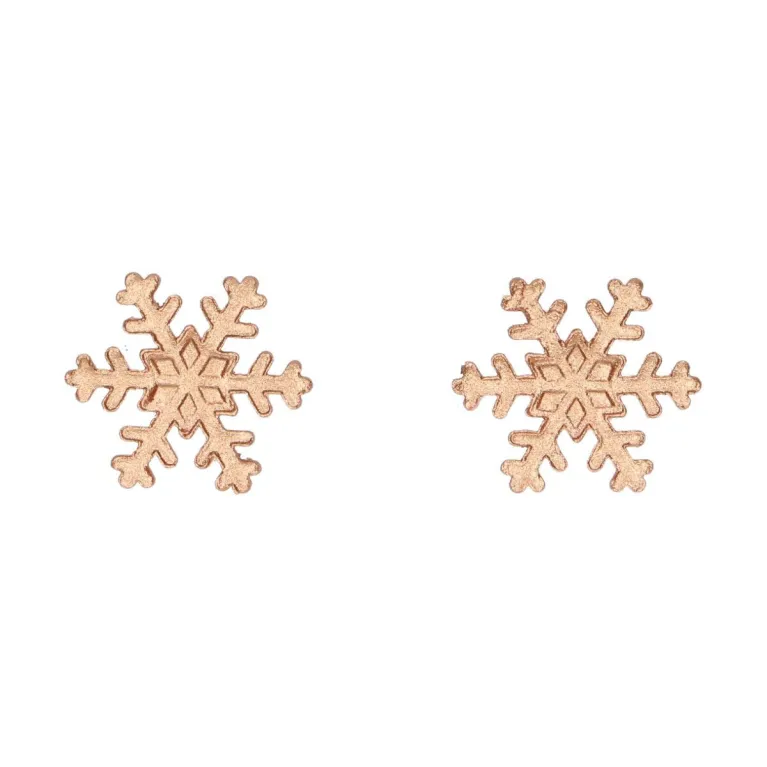 FunCakes Sugar Decorations Snowflakes Bronze 12 pieces