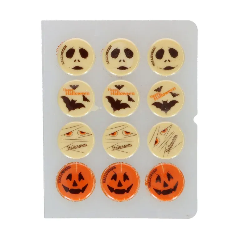Décors en chocolat FunCakes Halloween Ø 3,8 cm 12 pièces