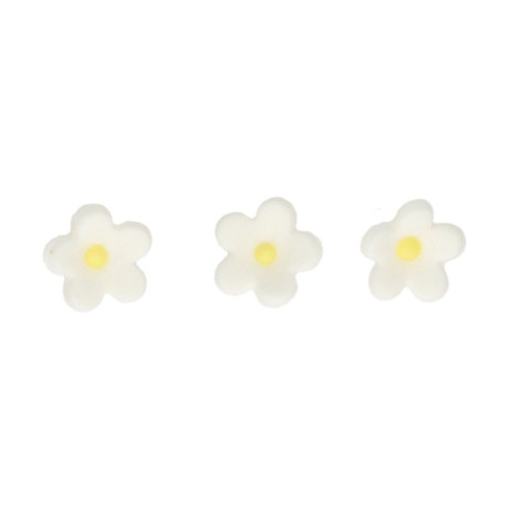 FunCakes Sugar Decorations White Flowers 64 pieces