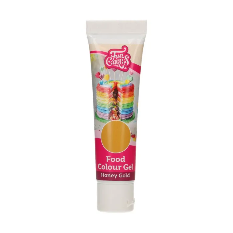 Colorant alimentaire en gel FunCakes Honey Gold 30 g