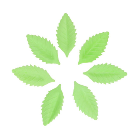 Fleurs en papier comestibles FunCakes Feuilles vertes 50 pièces
