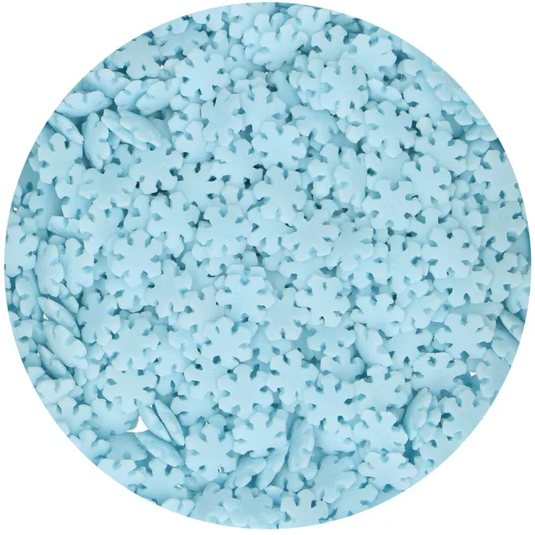 Flocons de neige en sucre FunCakes bleus 50 g