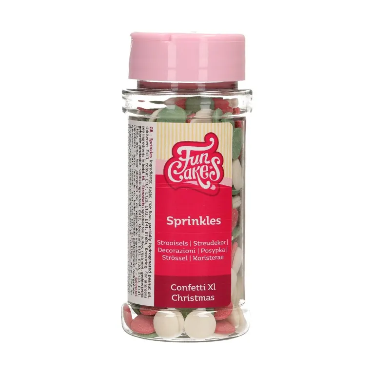 Confettis XL en sucre FunCakes Noël 55 g