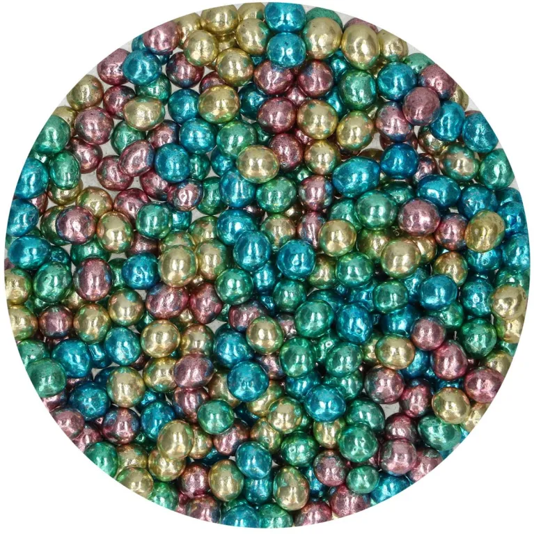 FunCakes Chocolate Crunchy Pearls Metallic Harlequin 60 g
