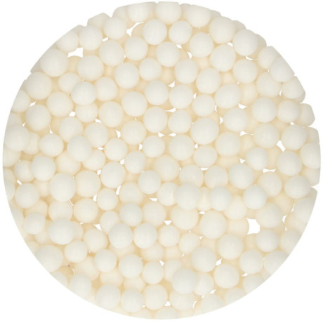 Perles de sucre FunCakes blanches larges 70 g