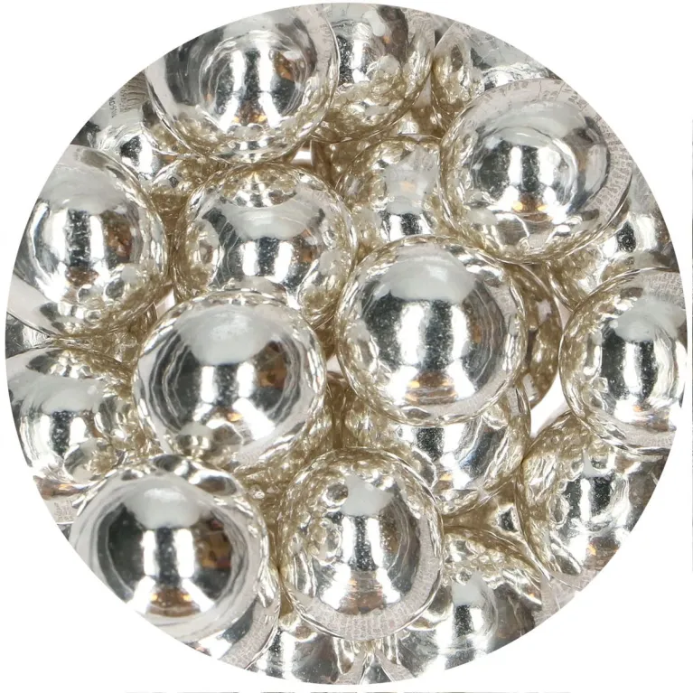 Boules croustillantes de chocolat FunCakes Metallic Silver 130 g