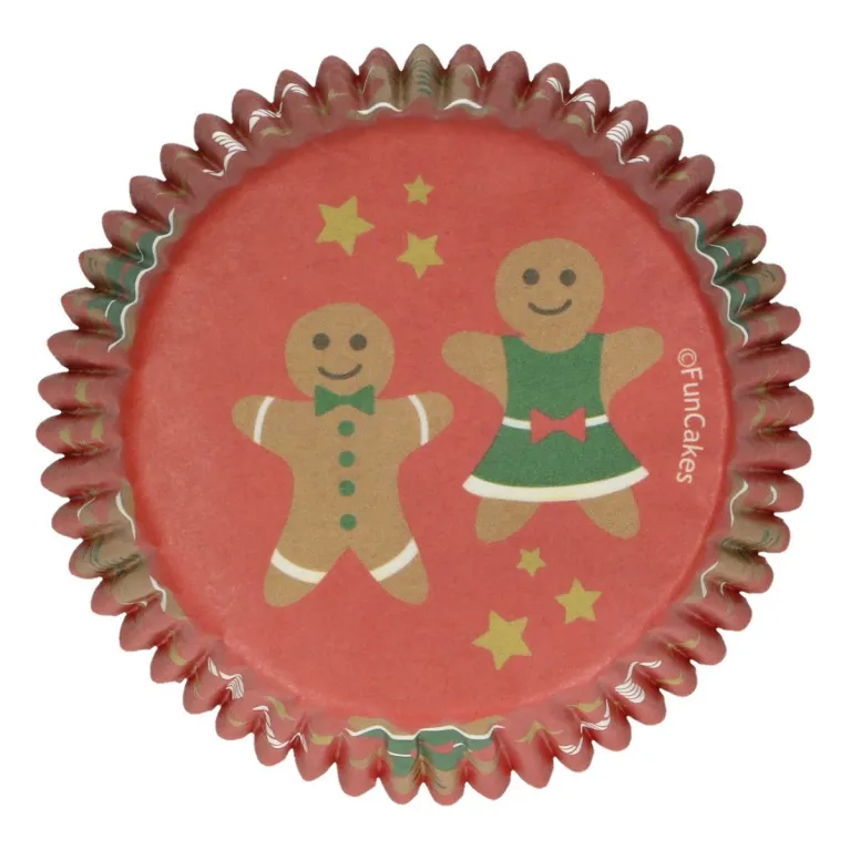 FunCakes Cupcake Baking Cups Gingerbread 48 pcs