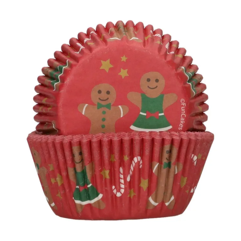 FunCakes Cupcake Baking Cups Gingerbread 48 pcs