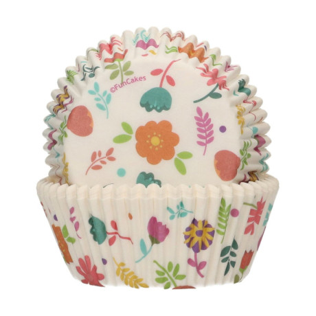 FunCakes Cupcake Baking Cups Floral Pattern 48 pcs