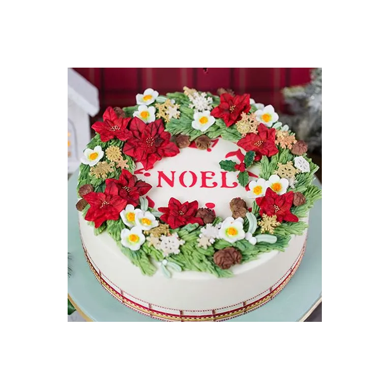 Karen Davies Winter Wreath Silicone Mold