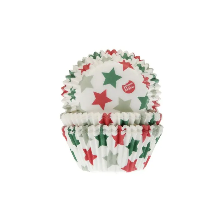House of Marie Star Baking Cups 50 pcs