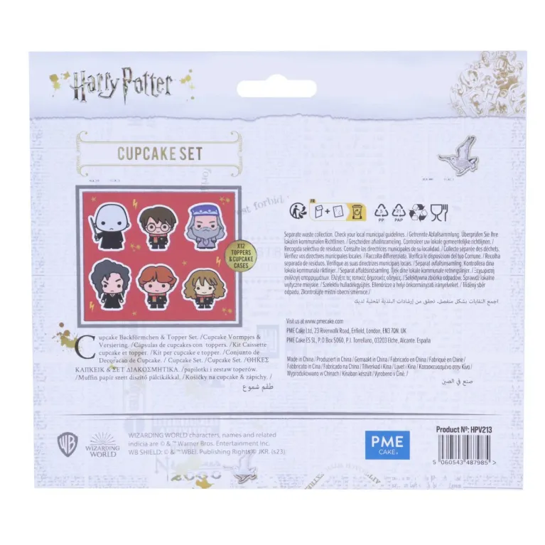 Kit pour les cupcakes PME caissettes et toppers Harry Potter