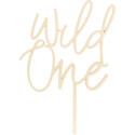 Topper en bois PartyDeco Wild One 22 cm