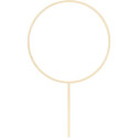 Topper en bois PartyDeco cercle 24.5 cm
