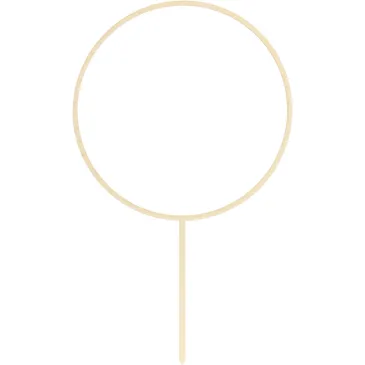 PartyDeco Wood Topper Circle 24.5 cm
