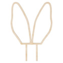Topper en bois PartyDeco oreilles de lapin