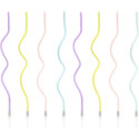 PartyDeco Twisted Candles Mixed 16 cm (Pack of 8)