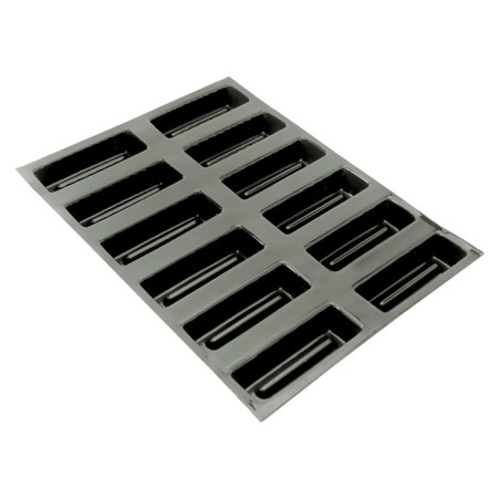 Flexipan 600 x 400 24 cakes avec rainures 120 x 40 x 25 mm