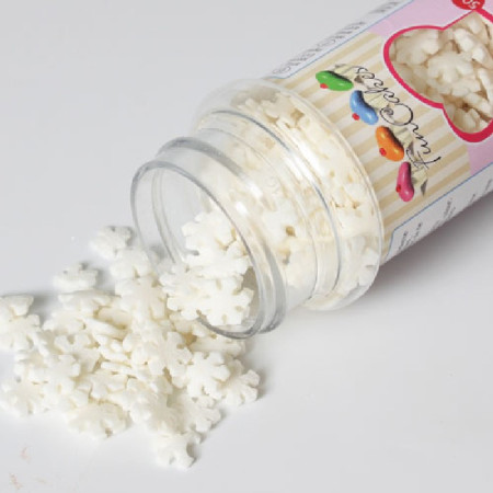 Flocons de neige bleus en sucre FunCakes 50 g