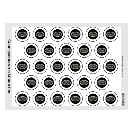 Template macaroons Labo&Gato 28 shapes