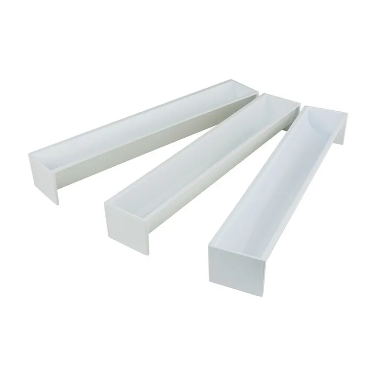 Gouttière à bûche demi cercle 470 x 65 x 40 mm en polystyrène