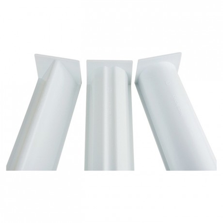 Yule log fluted mould polystyrene 470 x 65 x 70 mm