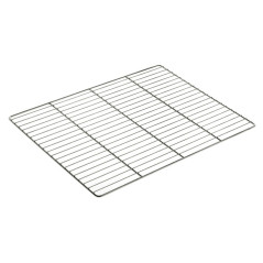Flat grid gastronorm format stainless steel GN2/1 650 x 530 mm