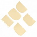Jeu de 5 racloirs 100 x 90 mm