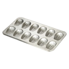 Madeleines 12 empreintes fer blanc 395x200 mm (lot de 3)