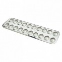 Small madeleine pan 20 imprints tin 395x125 mm (pack of 3)