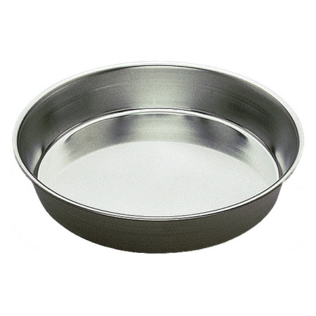 Manqué rond uni fer blanc Ø100 mm