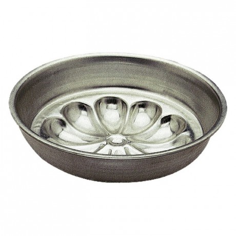 Manqué rosace fer blanc Ø200 mm (lot de 3)