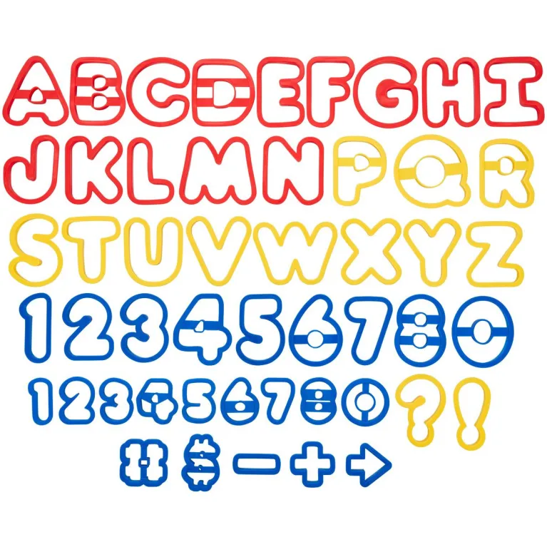 Découpoirs alphabet et chiffres Wilton 50 pièces