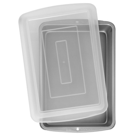 Moule avec couvercle Wilton Recipe Right rectangulaire 33 x 22,8 cm