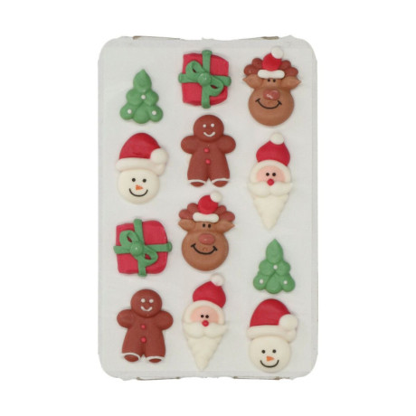 Wilton Royal Icing Decorations Christmas 12 Pieces